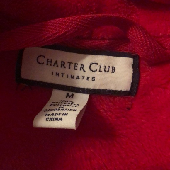 Red Charter Club Robe - Picture 2 of 4